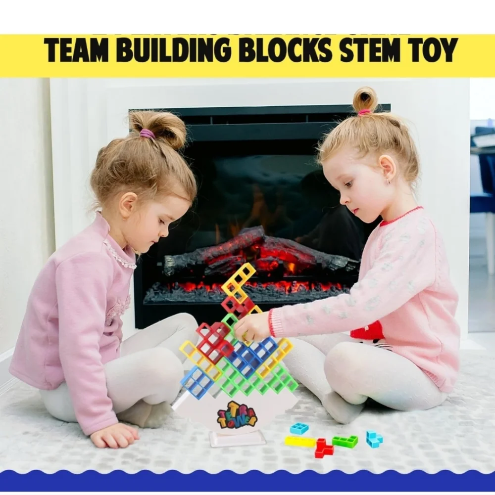 48 PCS Tetra Tower Game-Stacking Game
